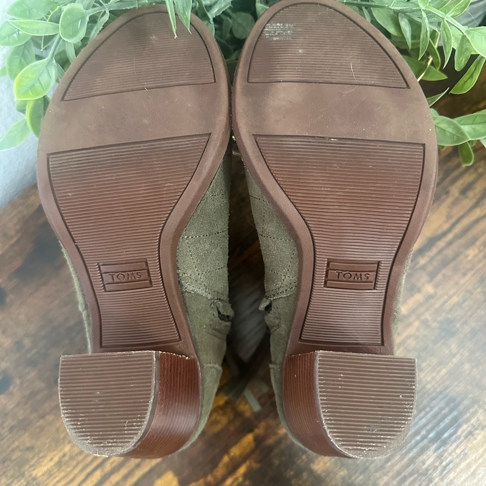 Toms Green Majorca Peep Toe Bootie - Picture 11 of 12